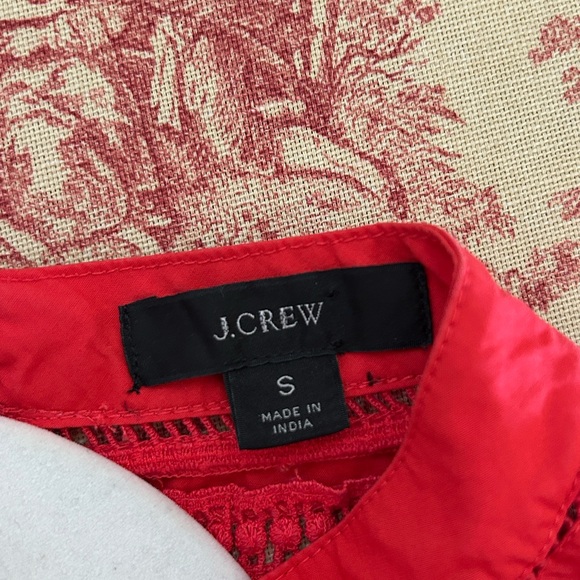 J. Crew Ruffle Red Blouse - Picture 3 of 3